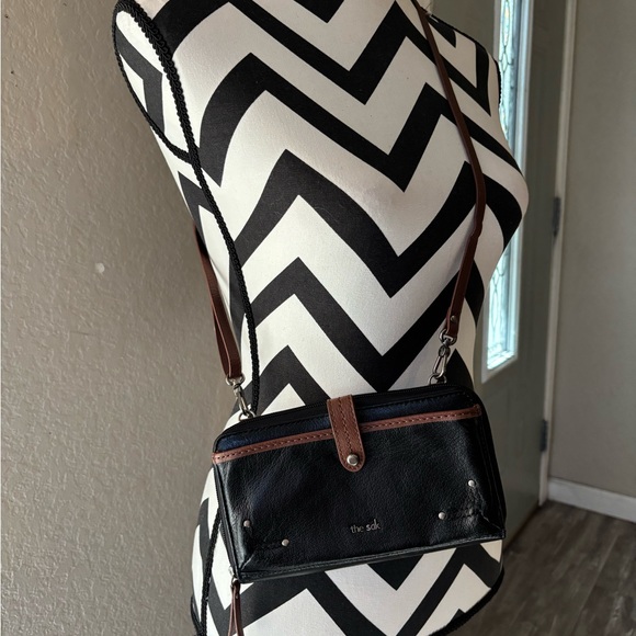 The Sak Handbags - The Sak Black and Brown Crossbody Bag